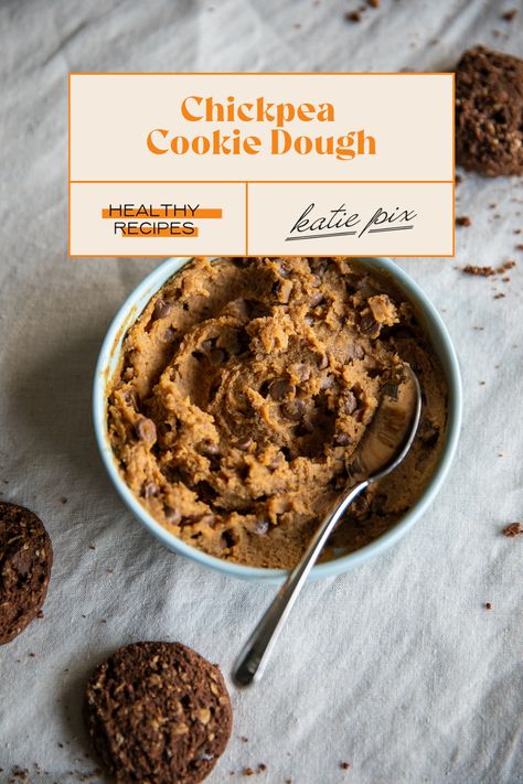 Chickpea Cookie Dough Recipe Cookie Dough Healthy, Dough Recipe Easy, Chickpeas Benefits, Chickpea Cookie Dough, Chickpea Cookies, Recipes Tiktok, Cookie Dough Recipe, Cookie Dough Recipes, Chips Recipe