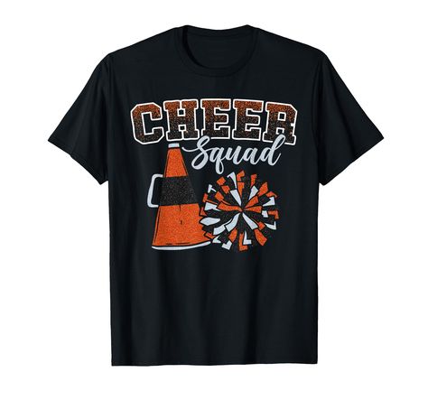 PRICES MAY VARY. Football baseball softball basketball sport game cheer mom tshirt for women girl proud of cheerleader girl daughter My favorite cheerleader calls me mom sport cheer cheerleader cheerleading orange team tshirt for men women girl kids Lightweight, Classic fit, Double-needle sleeve and bottom hem Cheer Mom Tshirt, Funny Cheerleader, Cheer Squad Gifts, Cheerleading Tshirts, Team Tshirt, Cheerleading Team, Cheerleader Girl, Cheer Squad, Mom Tshirt