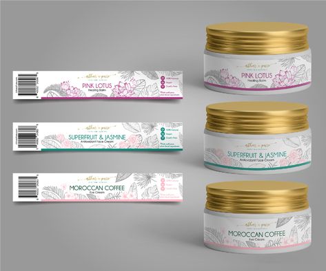 Skin Care Label Design, Cream Label Design, Cosmetic Label Design, Care Label Design, Coffee Eye Cream, Cosmetic Labels Design, Product Label Design, Labels Design, Cosmetic Labels