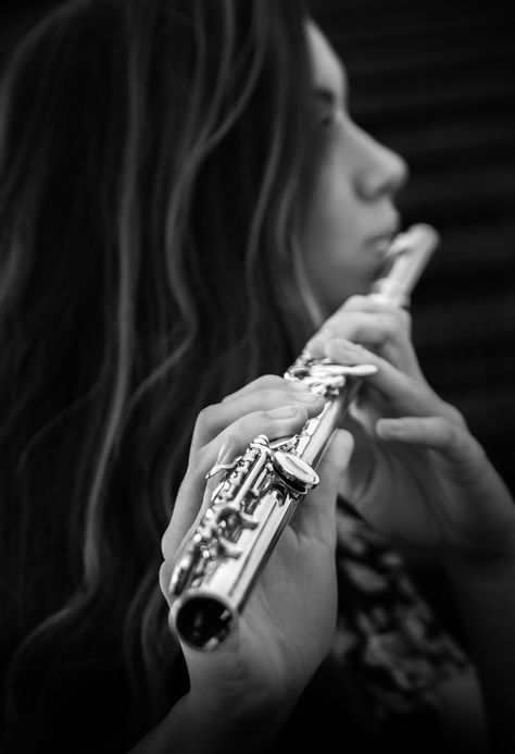 senior with flute Transverse Flute, Flute Player, Photography