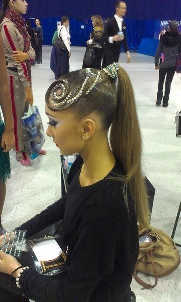 Jennyyy Competition Hairstyles, Dancing Hairstyles, Ballroom Competition Hair, Latin Hairstyles, Ballroom Dancing Hairstyles, Dancesport Hair, Dance Competition Hair, Ballroom Dance Hair, Dance Hair