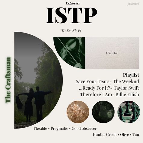 Istp Mbti Playlist, Istp Mbti Aesthetic, Istp Aesthetic Core, Istp Personality Aesthetic, Mbti Vibe, Infj Istp, Mbti Style, Istp Vibes, Istp Aesthetic