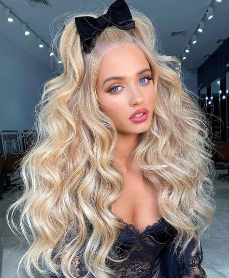 Barbie Hairstyle, New Year Hairstyle, Barbie Hair, Sleek Hairstyles, Hairstyles For Women, Clip In Hair Extensions, Big Hair, Human Hair Extensions, Nail Art Design