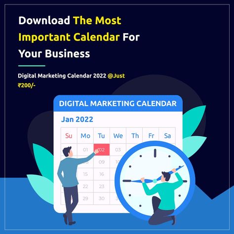 Get digital marketing calendar 2022 to make your business promotion on the right schedule. Download @ just Rs 200/- Marketing Content Calendar, Content Calendar Template, Digital Marketing Content, Rs 200, Marketing Calendar, Digital Marketing Plan, Calendar 2022, National Days, Content Calendar