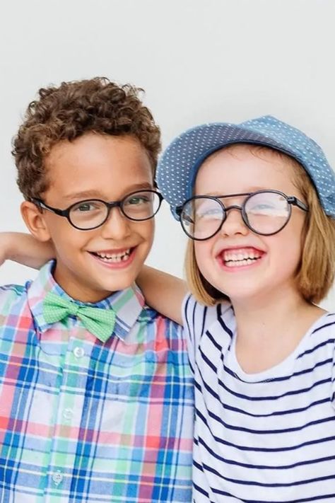 Looking for kids glasses online? Shop for boys and girls glasses to find the perfect eyewear fashion style for your little one, only at Yesglasses. Order now for free delivery in the U.S! Kids With Glasses, Kids Glasses Frames, Girls Glasses, Eyewear Store Design, Social Media Specialist, Childrens Glasses, Kids Glasses, Media Specialist, Kids Frames