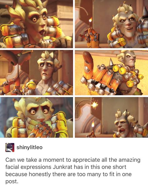 Overwatch, Junkrat Junkrat Overwatch, Junkrat Fanart, Jamison Fawkes, Junkrat And Roadhog, Overwatch Funny, Overwatch Memes, Overwatch Comic, Overwatch 2, Gaming Memes