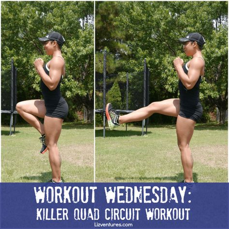 Quad Workout At Home, Knee Workout, Quad Workout, Workout Circuit, Bulking Season, Workout Wednesday, Park Workout, Home Exercise Program, Easy At Home Workouts