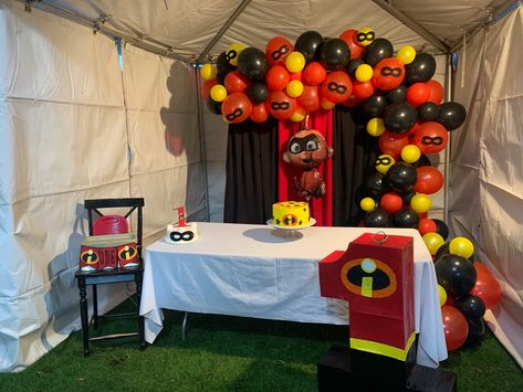 Jack jack birthday party theme decorations. Jack Jack Birthday Party Ideas, Incredible Theme Birthday Party, Incredibles 3rd Birthday Party, Incredibles 2nd Birthday Party, The Incredibles Birthday Party, Incredibles Theme Party, Incredibles 1st Birthday Party, Incredibles Birthday Party Decorations, Incredibles Birthday Party Centerpieces