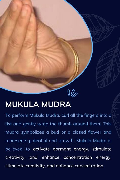 Mukula Mudra | Hand Mudra and their meaning | Yoga Mudras Meanings Hands Fingers, Mudras Meanings, Buddha Palm, Hand Mudra, Closed Flower, Diy Massage, Hand Mudras, Chakra Health, Reflexology Chart