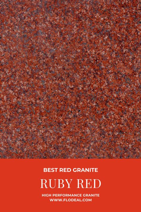 Ruby Red Granite for your kitchen and walls from Flodeal Inc. Red Granite Kitchen Countertops, Granet Design Floor, Red Granite Kitchen, Granite Texture Seamless, Red Granite Countertops, Colorful Bedroom Design, Red Granite, 30x40 House Plans, Bedroom Colour