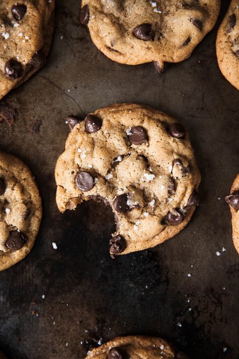 Brown Butter Chocolate Chip, Brown Butter Chocolate Chip Cookies, Ambitious Kitchen, Types Of Chocolate, Butter Chocolate, Best Cookie Recipes, Milk Chocolate Chips, Protein Snacks, Brown Butter