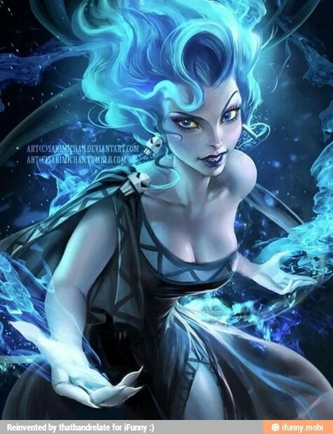 Female version of Hades. Also kinda reminds me of what an evil Elsa would look like. Disney Characters Female, Disney Gender Swap, Disney Characters Images, Gender Bent Disney, Disney Gender Bender, Images Disney, Dark Disney, Karakter Disney, Twisted Disney