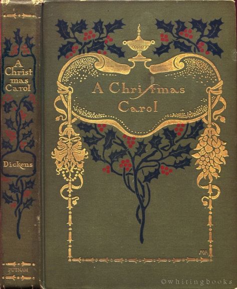 A Christmas Carol, by Charles Dickens. G.P. Putnam's Sons, NY, 1900. Binding designed by Margaret Armstrong. Dickens Christmas Carol, Christmas Carol Charles Dickens, Christmas Carol Book, Charles Dickens Books, Charles Dickens Christmas, A Christmas Carol, Vintage Book Covers, Beautiful Book Covers, Search Page