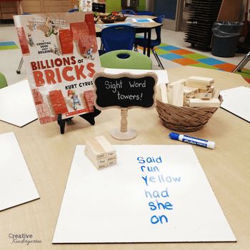 3 play-based kindergarten literacy center ideas to practice sight word recognition and spelling. Tutoring Kindergarten, Literacy Provocations, Kindergarten Provocations, Literacy Corner, Play Based Kindergarten, Literacy Center Ideas, Kindergarten Stations, Play Based Classroom, Bilingual Kindergarten