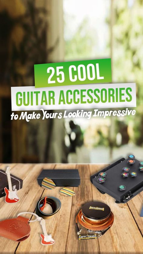 The most well-known guitars are acoustic and electric. Each type of guitar serves a different purpose, as do the various accessories that can be used with it. Because you may own one or both of them, we have compiled a list of 25 cool guitar accessories that will undoubtedly make either your acoustic or electric guitar look extra impressive. Guitar Accessories Gifts, Gifts For Guitar Lovers, Guitar Gifts For Him, Bass Guitar Accessories, Acoustic Guitar Accessories, Guitar Gadgets, Electric Guitar Accessories, Guitar Exercises, Guitar Fretboard