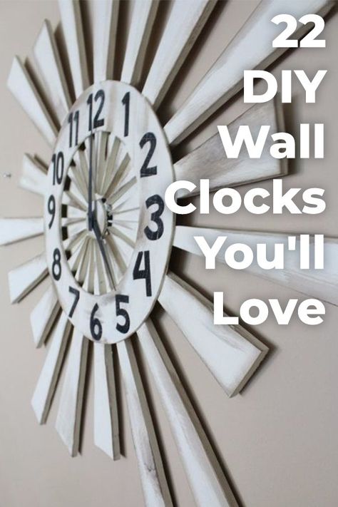 Diy Clock Face Ideas, Home Made Clocks Ideas, Diy Large Clock, Cricut Clock Projects, Homemade Clocks Diy Projects, Handmade Clocks Diy Arts & Crafts, Diy Wall Clock Ideas How To Make, Clock Design Ideas Creative, Diy Clock Wall Creative