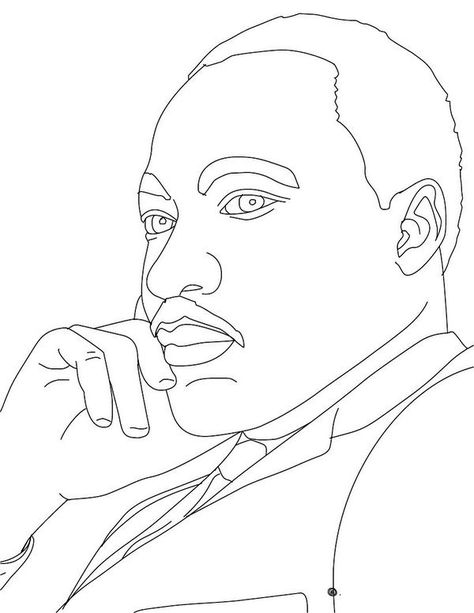 Easy Mlk Coloring Sheet