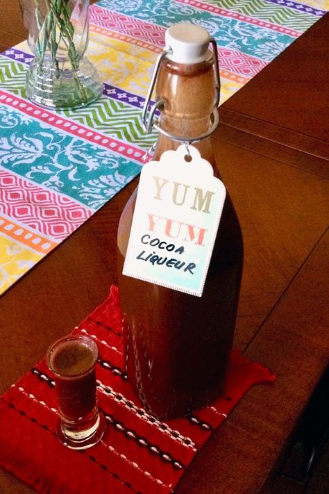 This easy chocolate liqueur recipe is an old family treasure that is made with cocoa powder. Perfect gift for the holidays and inexpensive.#chocolate #chocolateliqueur #homemade #liqueur #cocoapowder #easyrecipes #spirits #alcohol Sugar Substitutes For Baking, Homemade Liqueur, Homemade Liqueur Recipes, Diy Extracts, Liqueur Drinks, Liquor Recipes, Godiva Chocolate, Liqueurs Recipes, Holiday Chocolate