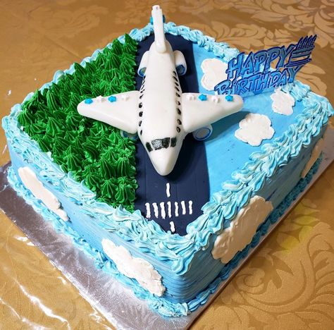 Aeroplane Cake, Plane Birthday, Planes Birthday Party, Airplane Cake, Planes Birthday, Cakes For Boys, Baking Ideas, 6th Birthday, Cream Cake