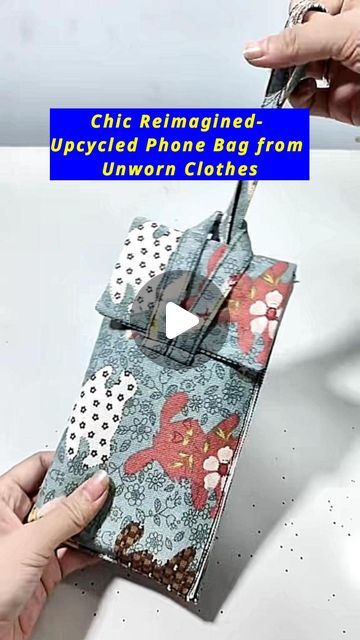 All Girls' Things on Instagram: "Chic Reimagined- Upcycled Phone Bag from Unworn Clothes #diybag #bagmaking #freetutorial #phonebag #handmade #howto #howtosew #craft #selfimprovementdaily #selflearning #easytolearn #beginners #minimalistliving #sustainableliving #sewingforbeginners #SustainableCraftsmanship #sustainablecraft #SustainableCrafting #diygiftsandcrafts #upcyclecraft" Diy Phone Bag, Phone Bag Diy, Phone Bag Pattern, Girls Things, Bento Bags, Cell Phone Pouch, Sand Crafts, Upcycled Crafts, Diy Phone