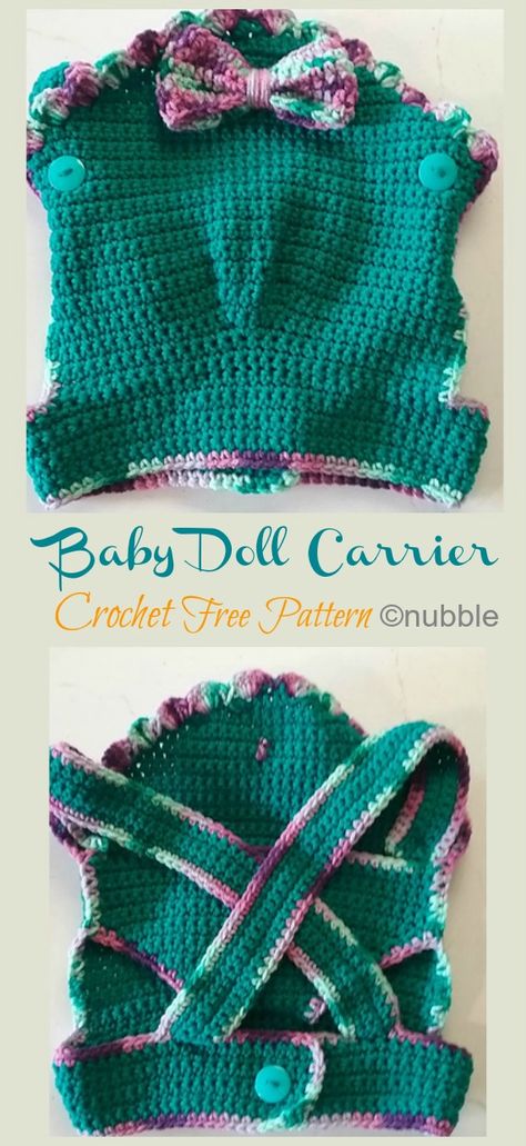 Baby Doll Carrier Crochet Free Patterns Crochet Babydoll Carrier Free Pattern, Crochet Doll Carrier Pattern Free, Dolly Crochet Patterns Free, Crochet Baby Doll Blanket Pattern, Crochet Doll Carrier, Crochet Baby Doll Carrier, Crochet Baby Carrier, Crochet Baby Doll Accessories, 12 Inch Baby Doll Clothes Patterns Free Crochet