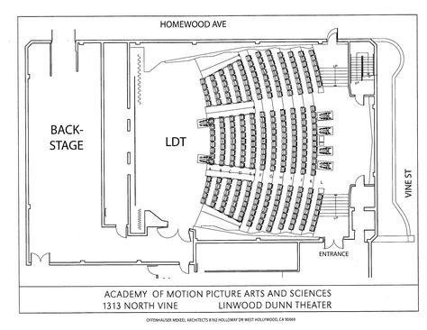 Linwood Dunn Theater floor plan Theatre Floor Plan, Theater Floor Plan, Theatre Plan, Movie Theater Room, Theater Plan, Auditorium Architecture, Church Design Architecture, Ground Plan, Playgrounds Architecture