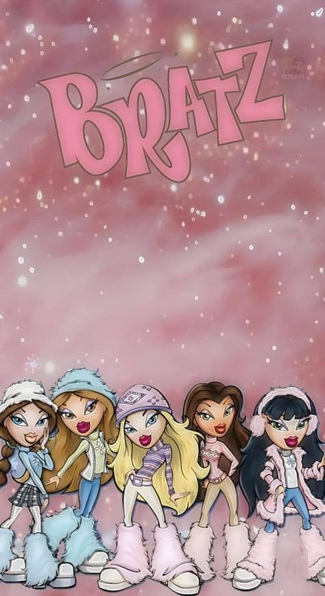 Christmas Bratz Wallpaper, Wallpaper Backgrounds Bratz, Bratz Mood Wallpaper, Bratz Phone Wallpaper, Bratz Wallpaper Iphone Aesthetic, Bratz Dolls Wallpaper, Bratz Wallpaper Laptop, Bratz Backgrounds, Bratz Wallpaper Iphone