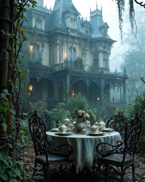 Haunted House Pictures, Gothic Manor, العصور الوسطى, Dark Castle, Creepy Houses, Castle Aesthetic, Gothic Aesthetic, Fantasy House, Fantasy Places