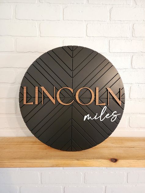 Router Ideas, Mid Century Modern Nursery, Engraving Ideas, Wood Nursery, Nursery Name Sign, Laser Engraved Ideas, Wood Name Sign, Wooden Name Signs, Baby Name Signs