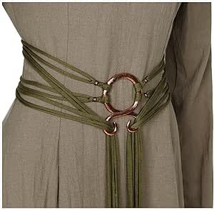 L'VOW Long Rope Ring Knotted Belt for Women Norse Witch Waist Chain Troll Cross Body Waistband Shaman Pagan Viking Accessory Viking Belt, Long Rope, Rope Rings, Rope Belt, Waist Chain, Mode Inspiration, Ladies Party, Belts For Women, Cross Body Handbags