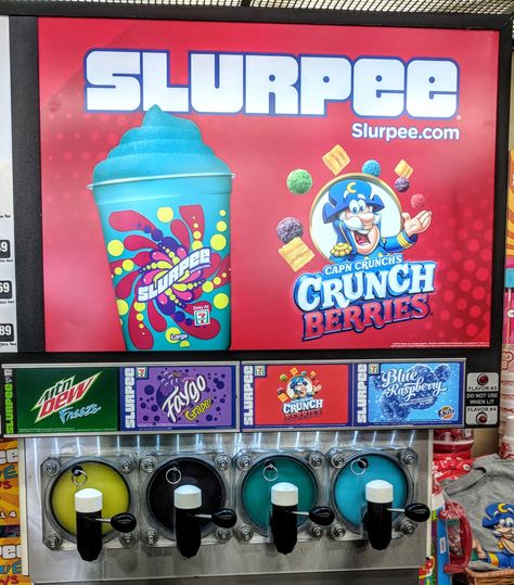 711 Slurpee, Crunch Berries, Capn Crunch, Arcade Games, Gaming Products, Grapes, Berry, Raspberry, Frozen