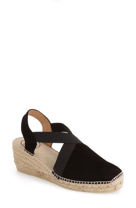 Earthy Vintage, Black Wedge Shoes, Chic Sandals, Wedge Espadrilles, Chelsea Boots Women, Espadrille Wedge, Espadrille Sandals, Black Wedges, Suede Sandals