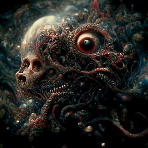 Lovecraft Monsters, Lovecraft Art, Yog Sothoth, Cthulhu Art, Lovecraft Cthulhu, Lovecraftian Horror, Heavy Metal Art, Heaven Art, Consciousness Art