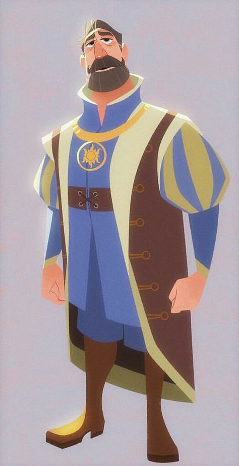 King Frederic from Tangled the series Bobby Pontillas, Sleeveless Overcoat, Tangled Tv Show, Tangled The Series, Robot Cartoon, Cream Trim, Disney Doll, Disney Cartoon Characters, One Small Step