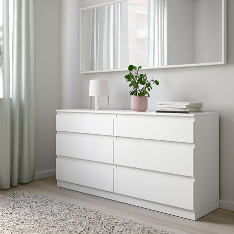 Kullen Dresser, Kullen Ikea, Ikea Kullen, Ikea Chest Of Drawers, Ikea Desk Hack, Design Ložnic, Ikea Dresser, Dekorasi Kamar Tidur, Bilik Tidur