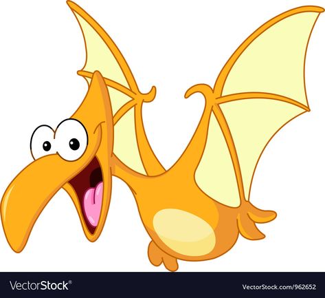 Pterodactyl dinosaur Royalty Free Vector Image Dinosaur Images, Dinosaur Drawing, Dinosaur Illustration, Dinosaur Wall, Baby Dinosaurs, Dinosaur Theme, Cartoon Dinosaur, Cute Dinosaur, Pictures To Draw