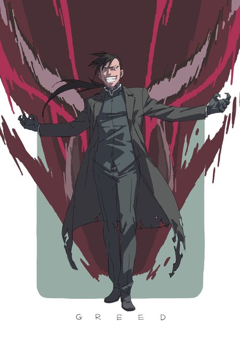 Greed Fma Fanart, Fmab Greedling, Full Metal Alchemist Greed, Fmab Greed, Greed Fma, Greed Fullmetal Alchemist, Fma Brotherhood, Fma Greed, Fullmetal Brotherhood