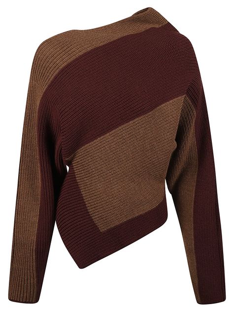 Asymmetric Patterned Sweater from Philosophy di Lorenzo SerafiniComposition: 50% Virgin Wool, 50% Acrylic Sweater Stitches, Patterned Sweater, Cardigan Set, Lorenzo Serafini, Va Va Voom, Fashion Fits, Brown Sweater, New Wardrobe, Cute Tops