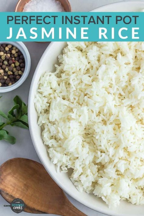 Instant Pot Jasmine Rice, Jasmine Rice Recipes, Long Grain White Rice, Parboiled Rice, Cooking Jasmine Rice, Asian Recipe, Electric Pressure Cooker Recipes, Quick Side Dishes, Easy Instant Pot Recipes