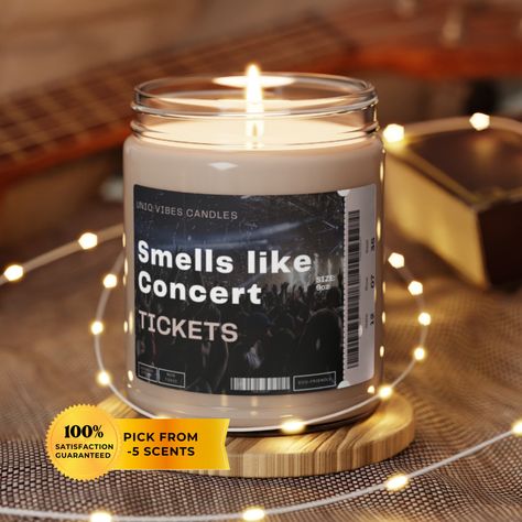 Concert ticket candle Music Lover Funny Candle Gift for Her Music Concert Tour Pop Artist Fan Gift Best Friend Gift Birthday Girl gift Concert Gift Ideas, Girls Gift Exchange, Concert Gift, Concert Ticket, Funny Candle, Cotton Blossom, Gift Best Friend, Funny Candles, Candle Smell