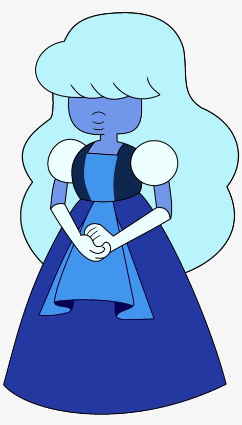 Steven Universe Png, Sapphire Su, Blue Cartoon Character, Sapphire Steven Universe, Blue Diamond Steven Universe, Greg Universe, A Cartoon Character, Steven Universe Drawing, Steven Universe Characters