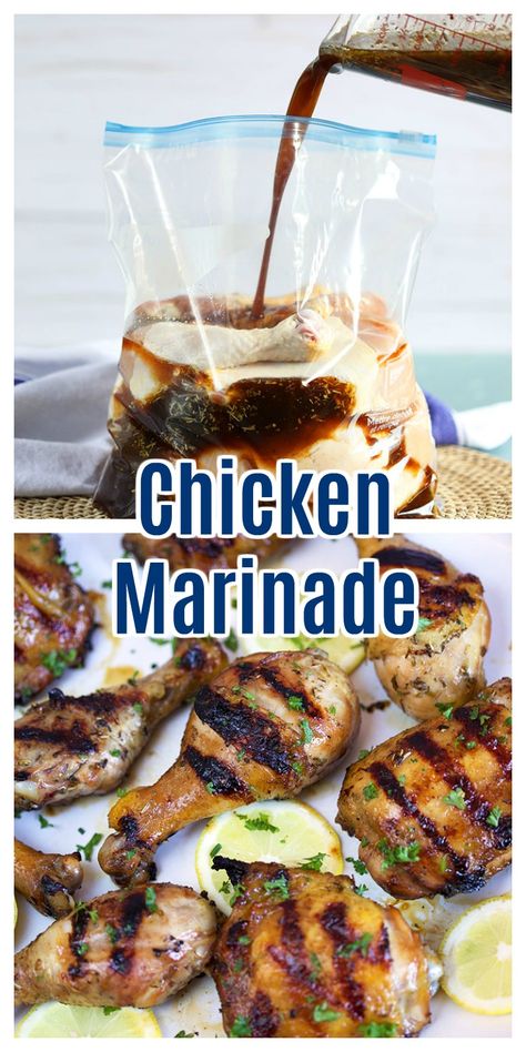 Make Balsamic Vinegar, Grilled Chicken Legs, Best Chicken Marinade, Balsamic Marinade, Grilled Chicken Marinade, Chicken Leg Recipes, Meat Marinade, Chicken Marinade Recipes, Seared Chicken