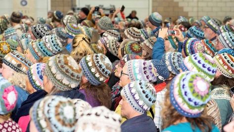 In pictures: Shetland's 'woolly invasion' - BBC News Content Pictures, Shetland Wool Week, Shetland Wool, Blog Content, Beautiful Knitting, 10 Anniversary, 10th Anniversary, Bbc News, 4th Of July Wreath