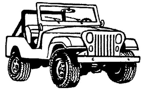 Jeep Clipart Black And White, Jeep Cartoon, Jeep Images, Jeep Art, Jeep Decals, Money Cant Buy Happiness, Car Repair Service, Diesel Cars, Important Things In Life