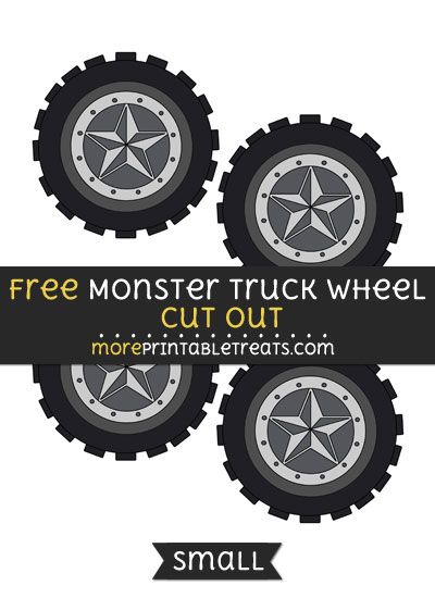 Free Monster Truck Wheel Cut Out - Small Size Printable Pin The Wheel On The Monster Truck, Monster Jam Printables Free, Monster Truck Free Printables, Monster Truck Party Games, Art Theme Party, Art Birthday Parties, Monster Truck Art, Monster Truck Cookies, Monster Jam Birthday Party