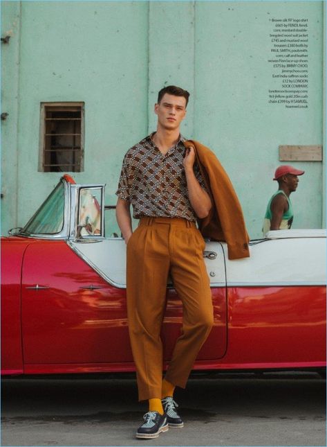 50s Mens Fashion, Shorts Inspiration, 70s Fashion Men, Mode Poses, Don Pedro, Mode Editorials, Outfit Chic, Mens Fashion Photography, Mens Fashion Inspiration