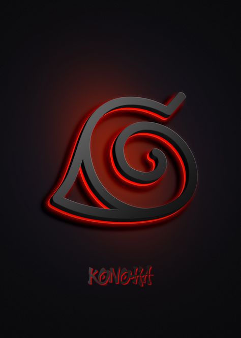 Konoha Logo, Anime Logos, Naruto Symbols, Wallpaper Seni, Hero Wallpaper, Naruto Uzumaki, Anime Naruto, Naruto Shippuden, Poster Print