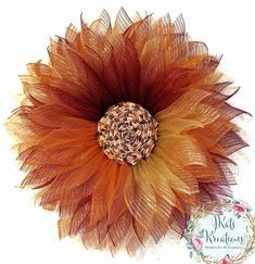 Mesh Wreath Tutorial, Easy Diy Wreaths, Wire Wreath Frame, Christmas Wreaths Diy Easy, Deco Mesh Christmas Wreaths, Pretty Wreath, Christmas Ornament Wreath, Rag Wreath, Sunflower Wreath