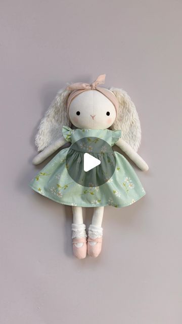 Emma Page on Instagram: "A handmade bunny doll makes the sweetest Easter gift 🐰🩷 if you would like to make one for someone special you can find my cute and easy sewing patterns on my website 💕  #bunnydoll #bunnysewingpattern #eastersewingpattern #eastercraft #easterdiy #eastergift #sewing #sewingforkids" Ragdoll Dress Pattern Free, Bunny Doll Pattern Free, Bunny Doll Pattern Free Sewing, Bunny Sewing Pattern Free, Doll Patterns Free Sewing, Handmade Bunny, Doll Patterns Free, Dress Patterns Free, Bunny Doll