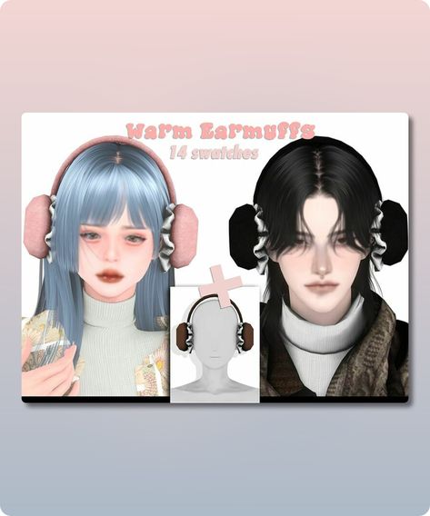 Sims 4 Warm Earmuffs New Mesh. ALL Lods. 14 Swatches. Revision: 3 Filesize: 2 MB Recoloring Allowed: See TOU on my profile page Polycount LOD 0 (highest): 5K Author: LIN_DIAN #sims #accessories #sims4cc #gaming #sims4 Sims 4 Earmuffs, Sims 4 Cc Earmuffs, Sims Accessories, Sims 4 Cc Download, Fur Accessories, Profile Page, Sims 4 Cc, Earmuffs, Sims Cc